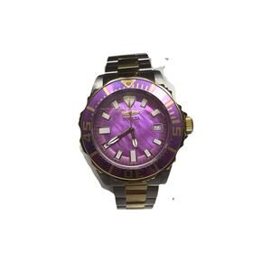 Invicta Pro Diver 14354 Purple Dial Two Tone Stainless Steel Quartz Watch